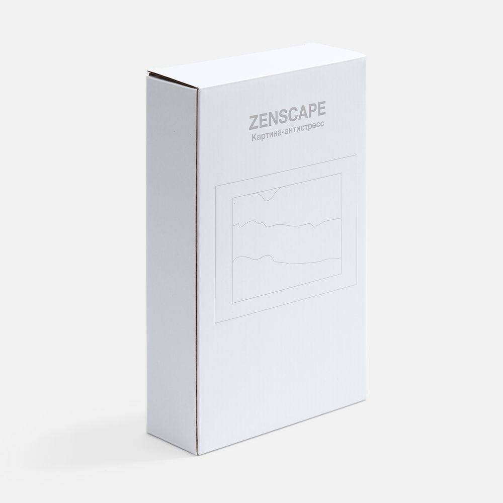 Песочная картина-антистресс Zenscape, белая с синим — изображение 10