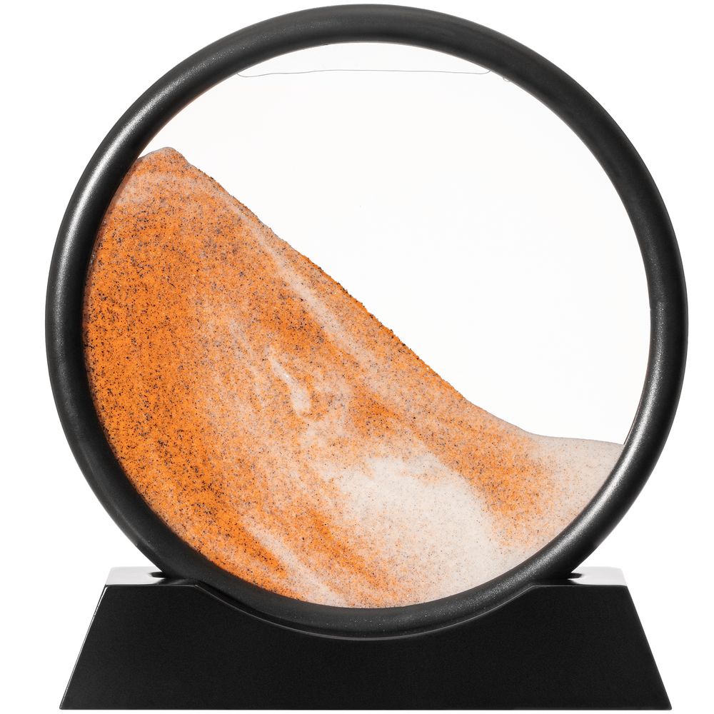 Песочная картина-антистресс Pleasantville, черная с оранжевым — изображение 3