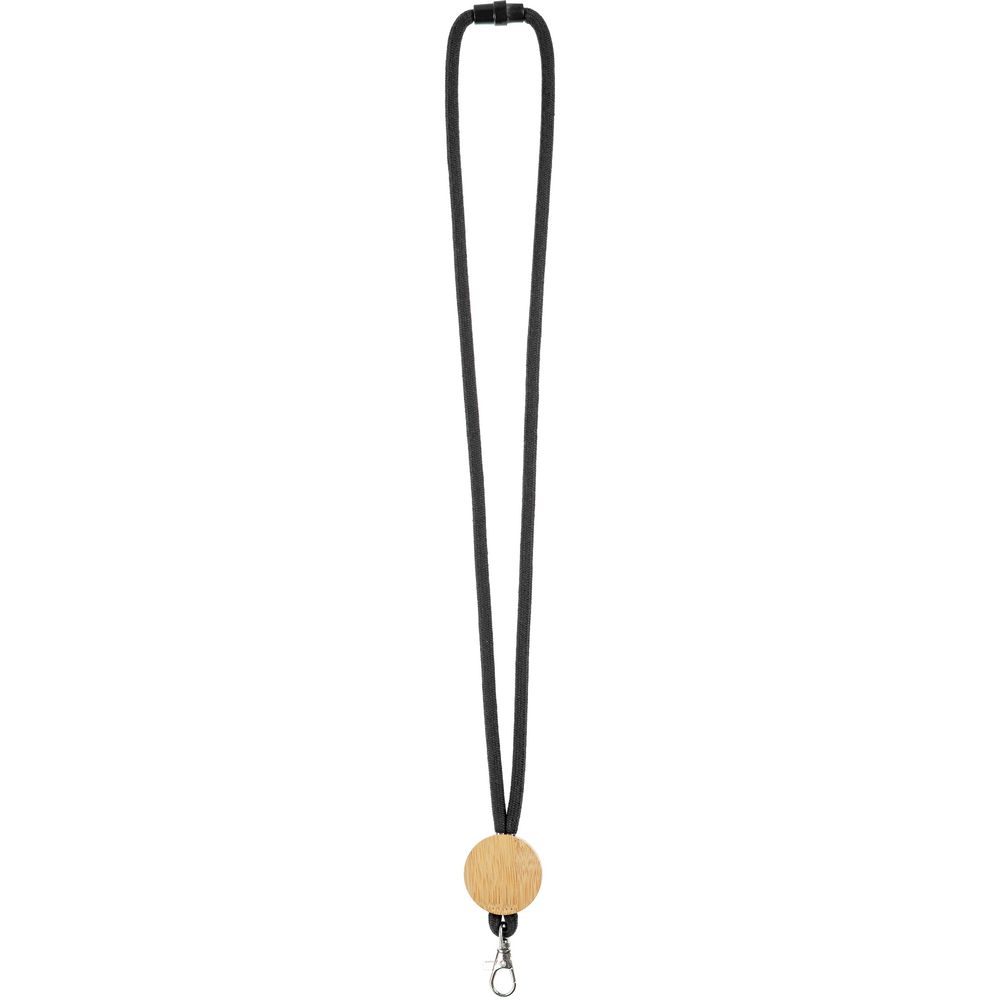Шнурок для бейджа Tube Wood, черный — изображение 3