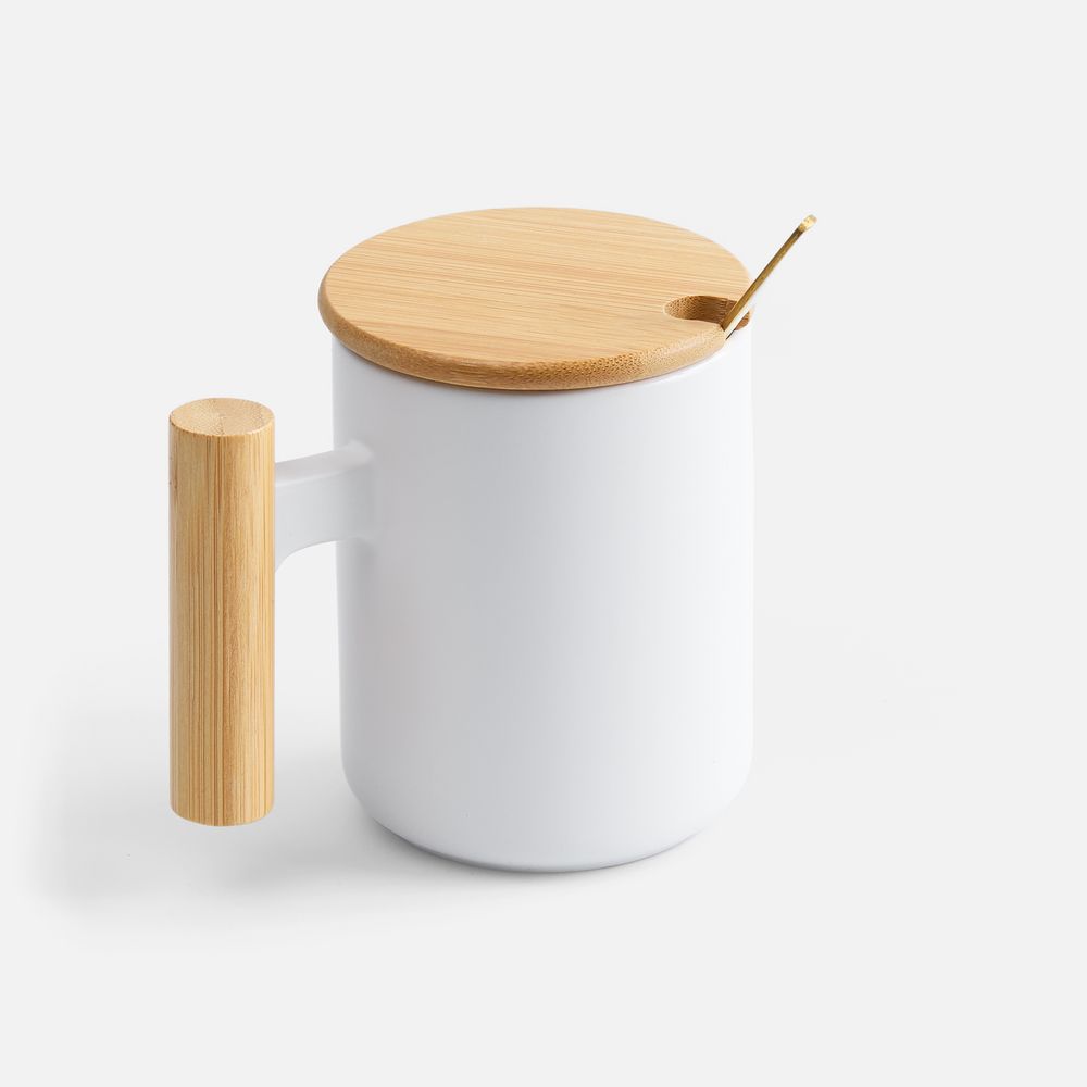 Кружка с ложкой Eco Fusion, белая — изображение 3