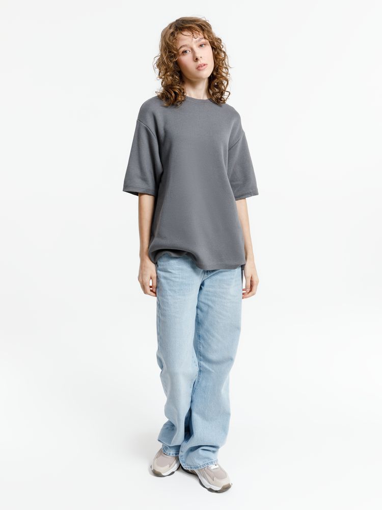 Джемпер с коротким рукавом Siluetti Volumica, серый — изображение 5