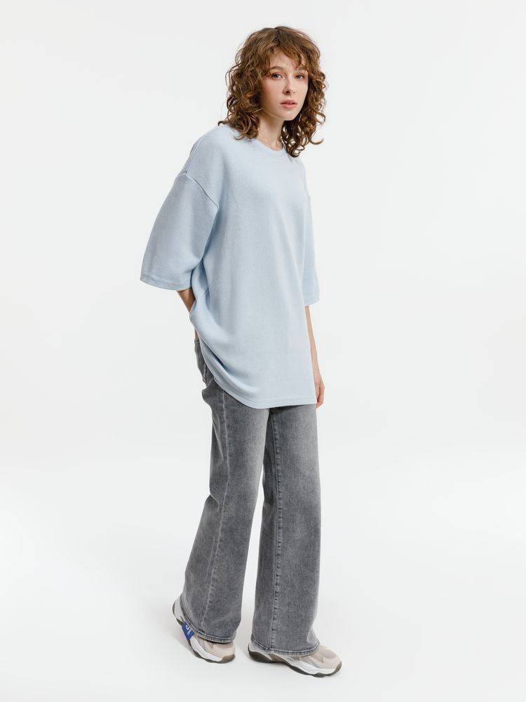 Джемпер с коротким рукавом Siluetti Volumica, светло-голубой — изображение 6