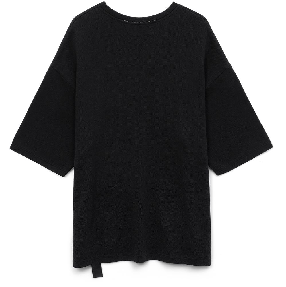 Джемпер с коротким рукавом Siluetti Volumica, черный — изображение 3