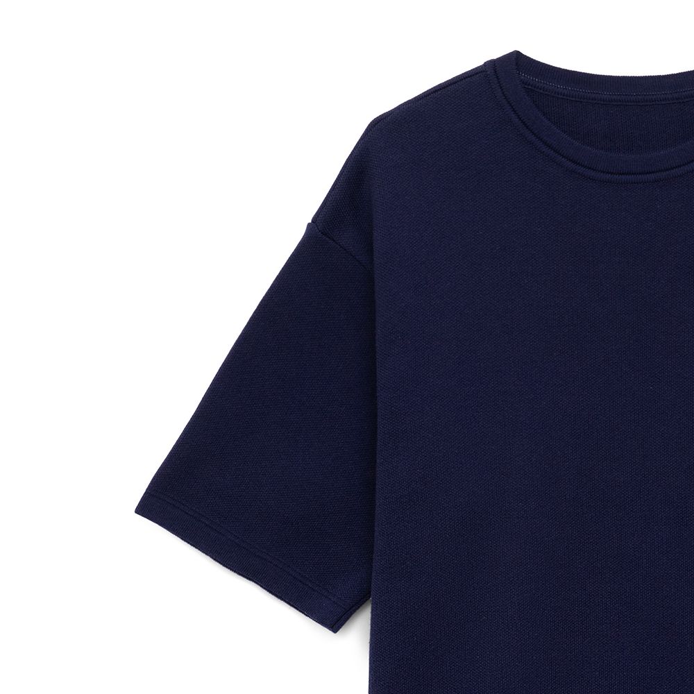 Джемпер с коротким рукавом Siluetti Volumica, темно-синий — изображение 4