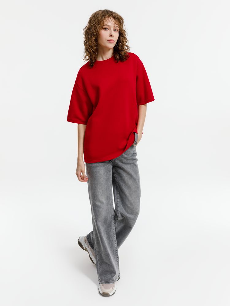 Джемпер с коротким рукавом Siluetti Volumica, красный — изображение 5