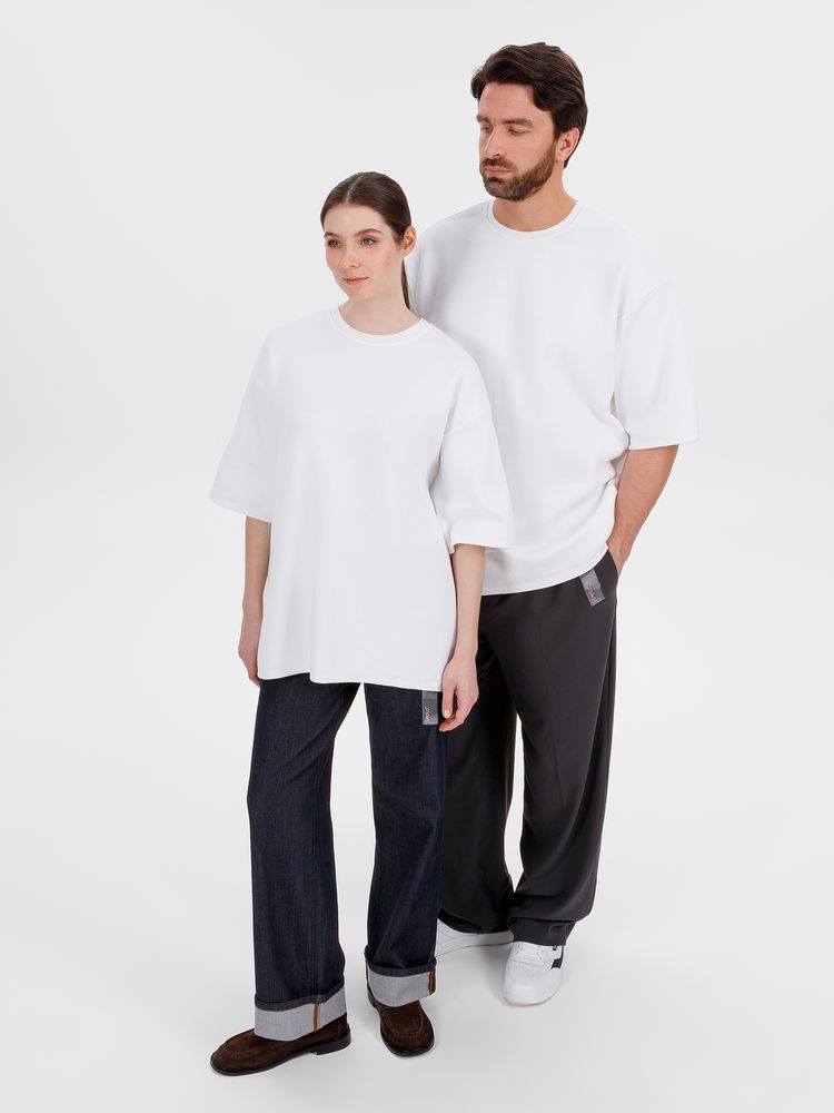 Джемпер с коротким рукавом Siluetti Volumica, молочно-белый — изображение 13