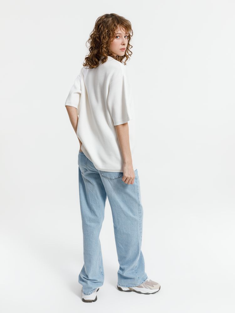 Джемпер с коротким рукавом Siluetti Volumica, молочно-белый — изображение 7