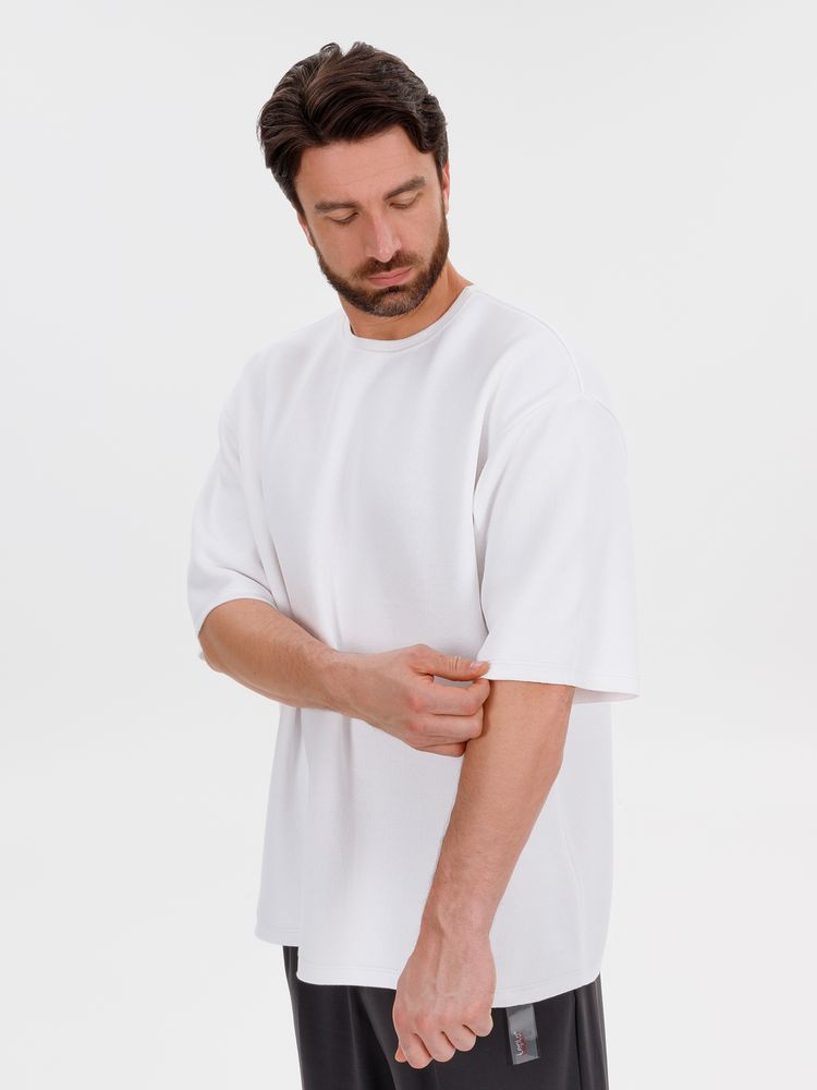 Джемпер с коротким рукавом Siluetti Volumica, молочно-белый — изображение 9