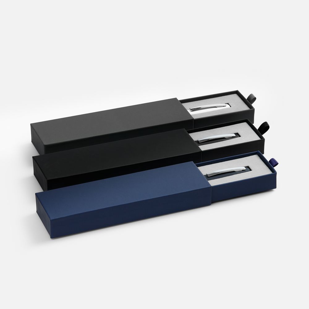 Ручка шариковая Bolt Soft Touch в футляре, синяя — изображение 5