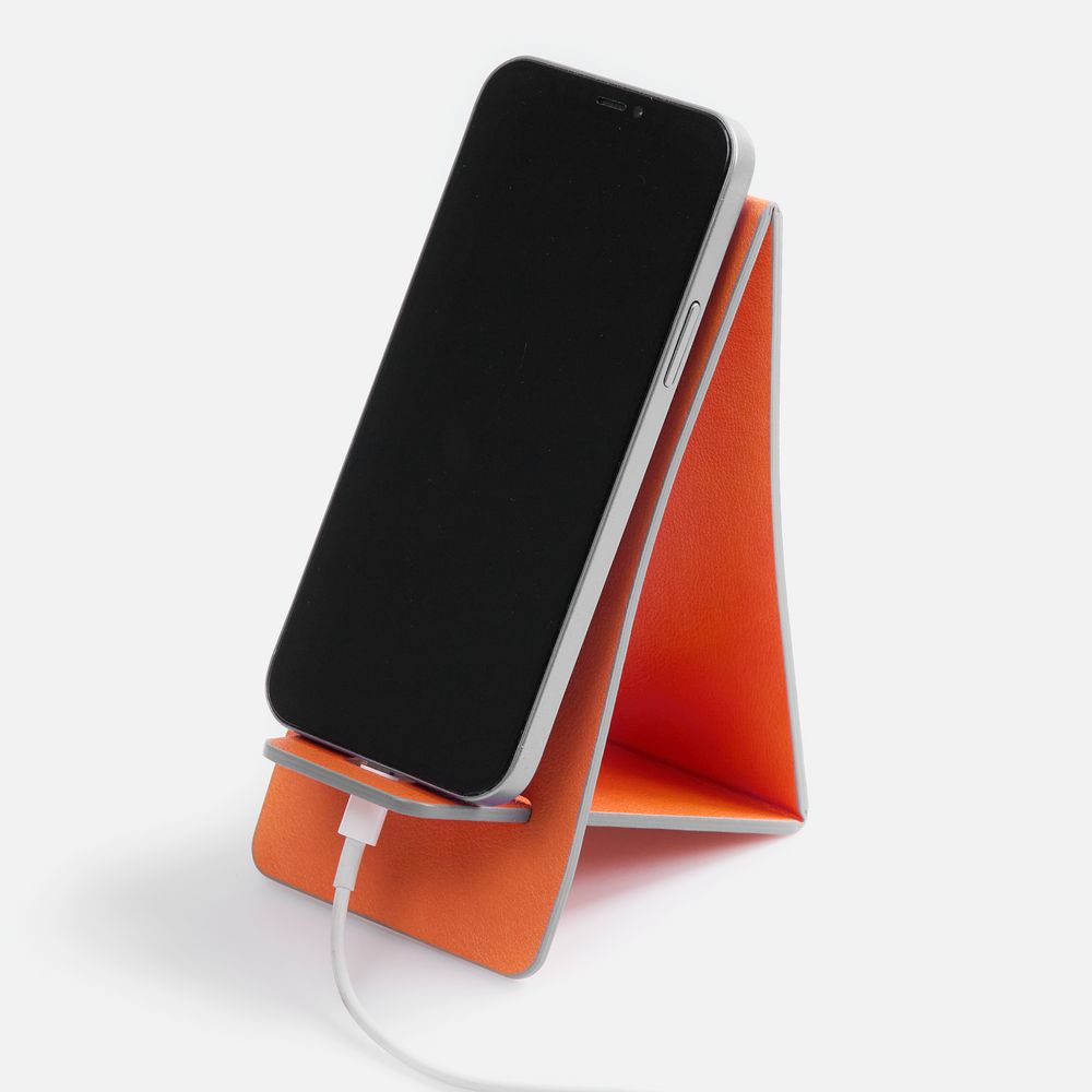 Подставка для телефона Petrus, оранжевая — изображение 3