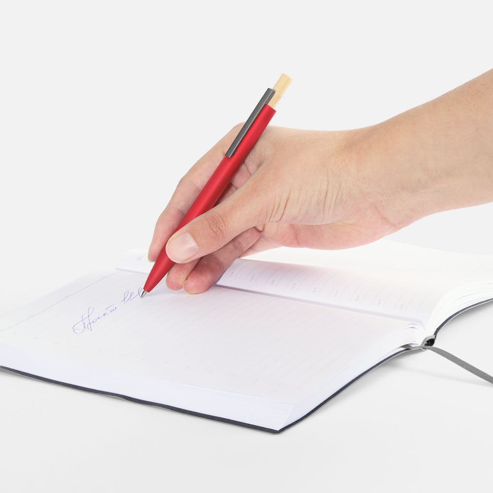 Ручка шариковая Bambink в подарочной упаковке, красная — изображение 7