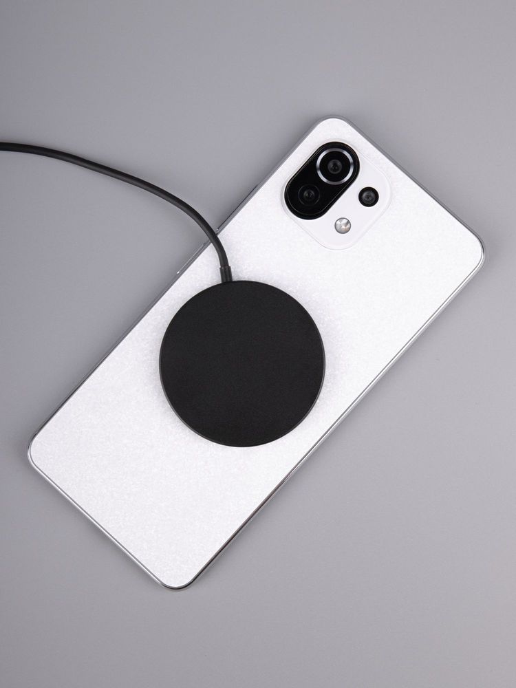 Беспроводное зарядное устройство с магнитами Magmate, черное — изображение 7