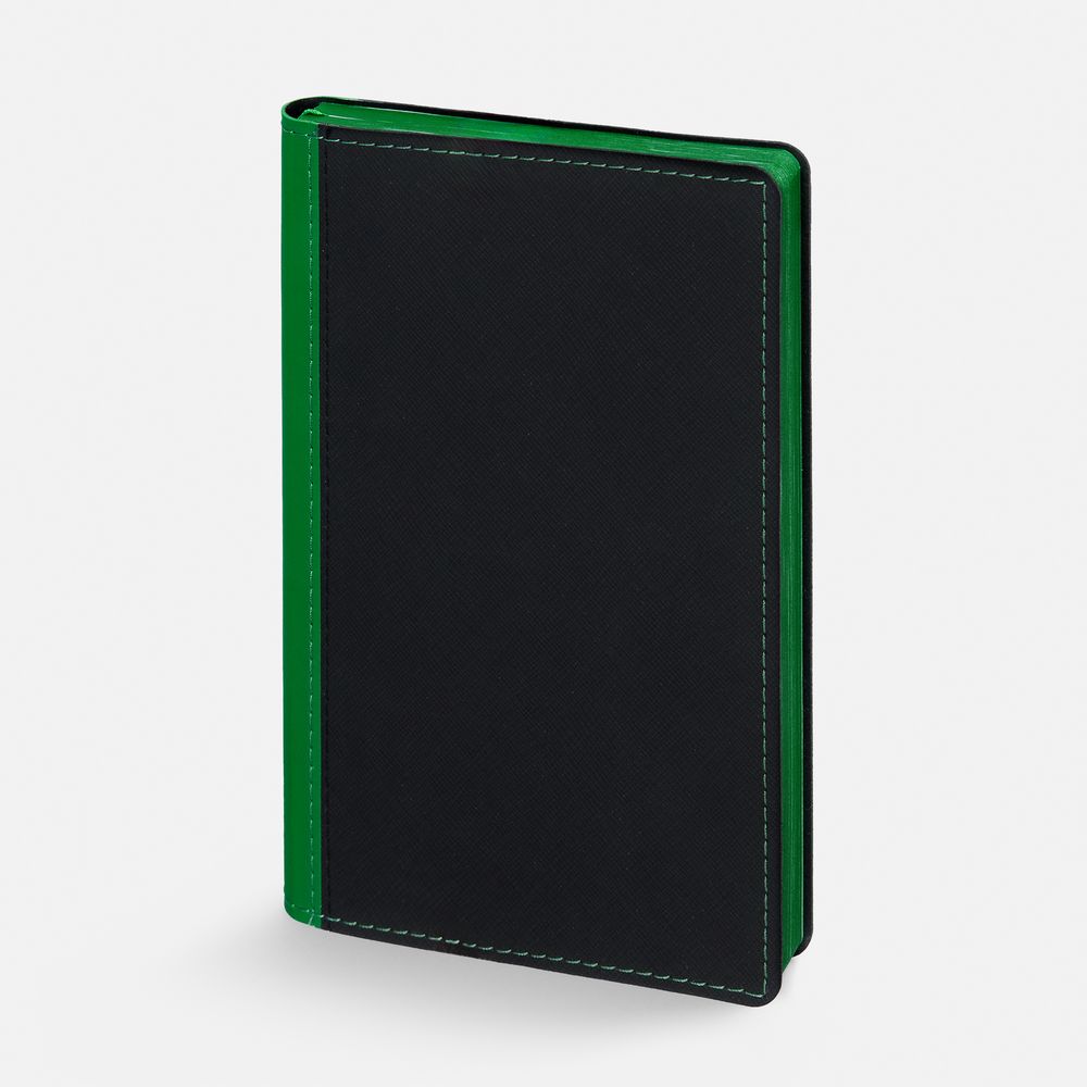 Ежедневник Nice Twice, недатированный, черный с ярко-зеленым — изображение 3