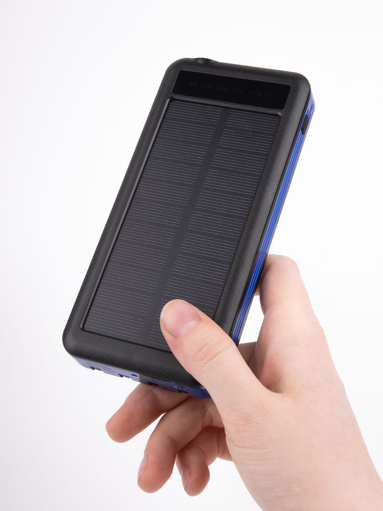 Аккумулятор с беспроводной зарядкой Holiday Maker Wireless, 10000 мАч, синий — изображение 10