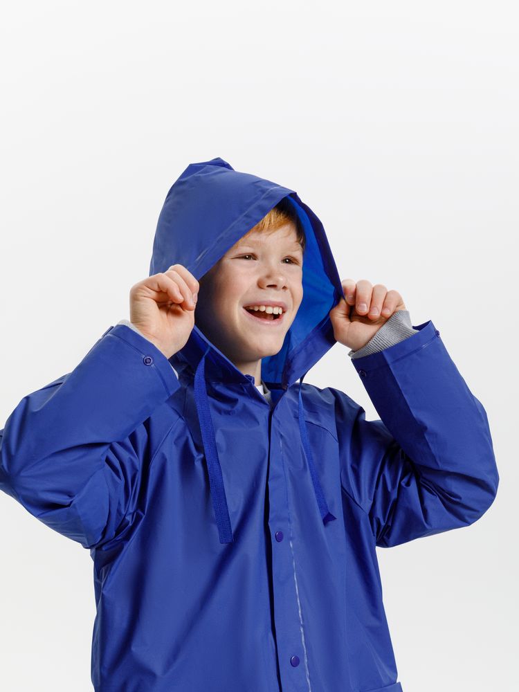 Дождевик детский RainDrop Kids, ярко-синий — изображение 13