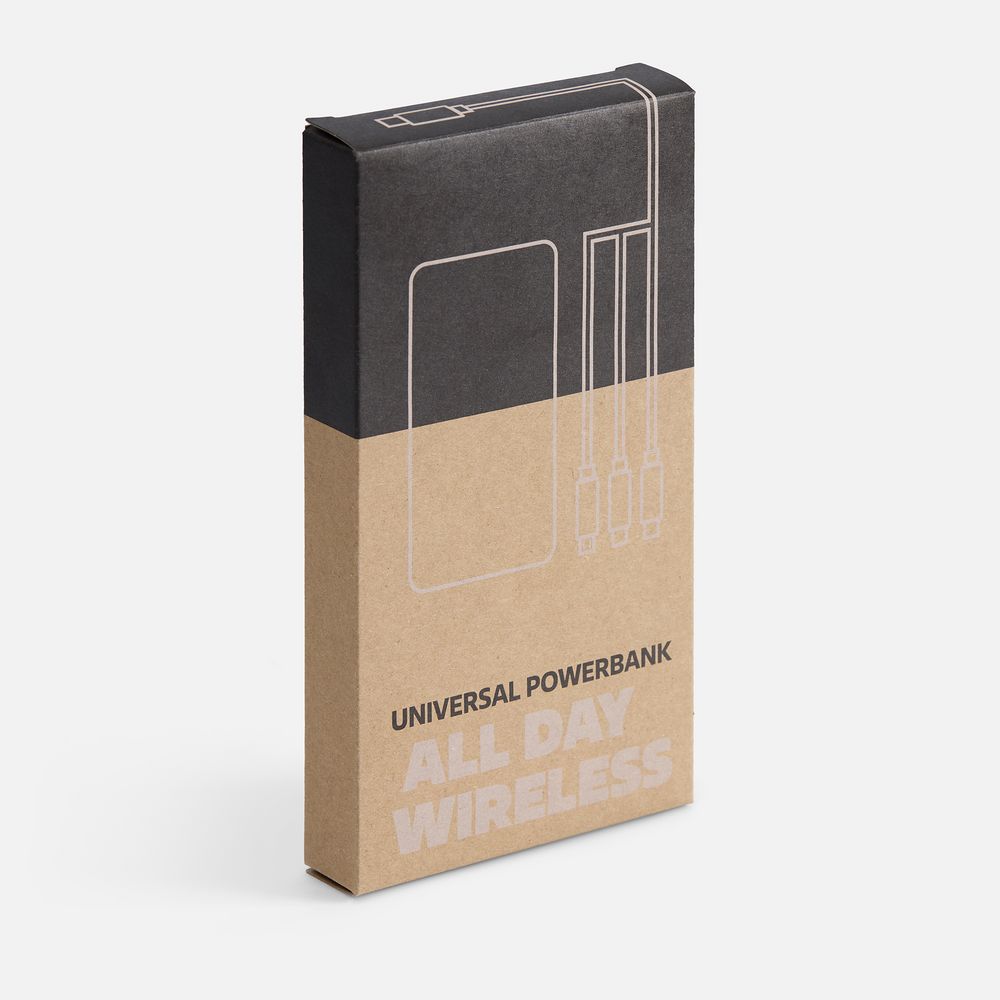 Аккумулятор с беспроводной зарядкой All Day Wireless 10000 мАч, синий — изображение 8