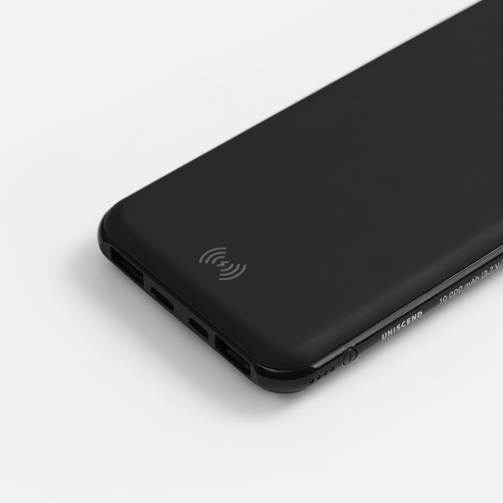 Аккумулятор с беспроводной зарядкой All Day Wireless, 10000 мАч, черный — изображение 6