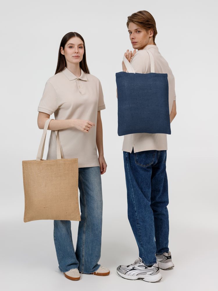 Холщовая сумка на плечо Juhu, синяя — изображение 10