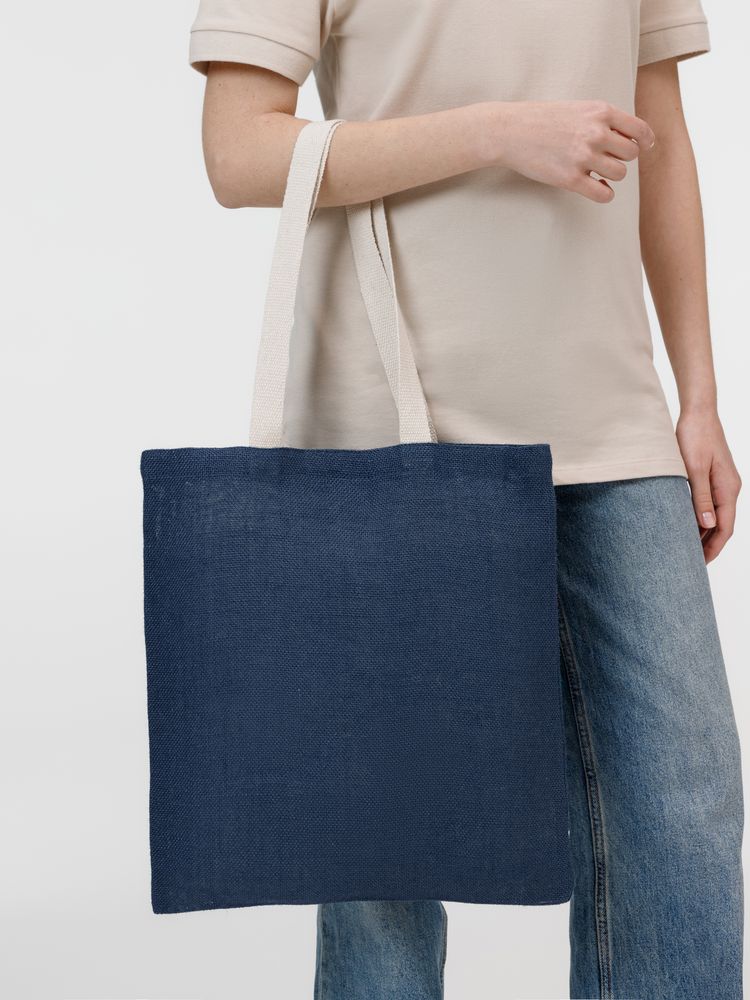 Холщовая сумка на плечо Juhu, синяя — изображение 8