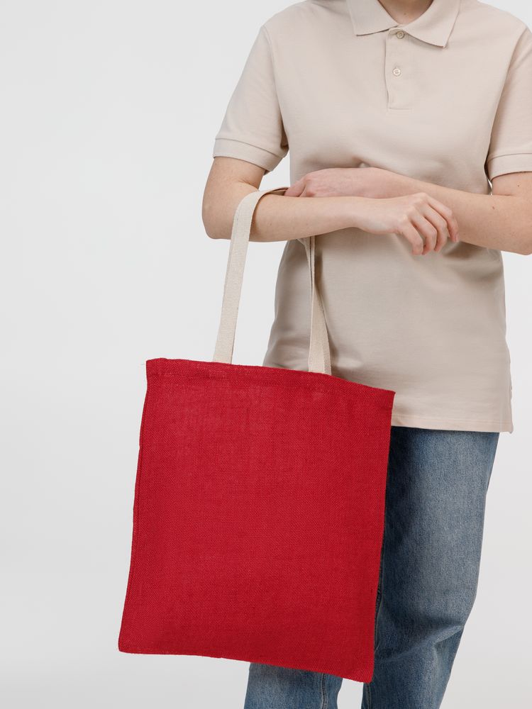 Холщовая сумка на плечо Juhu, красная — изображение 8