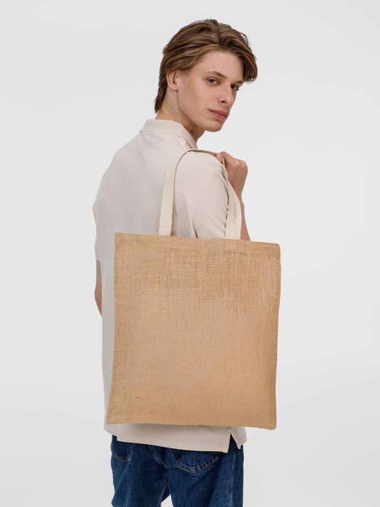 Холщовая сумка на плечо Juhu, неокрашенная — изображение 10