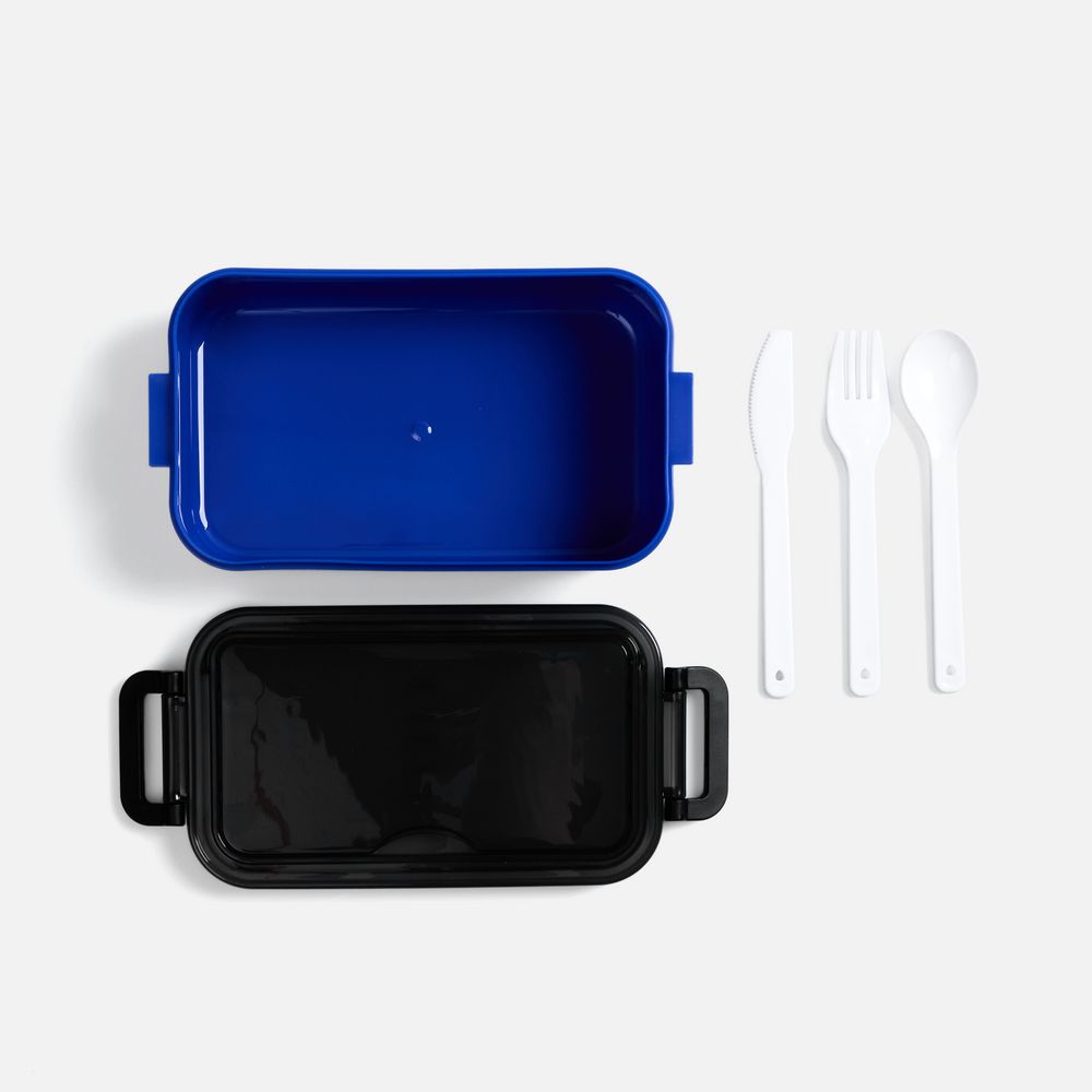 Ланчбокс Pranzo, синий с черным — изображение 5