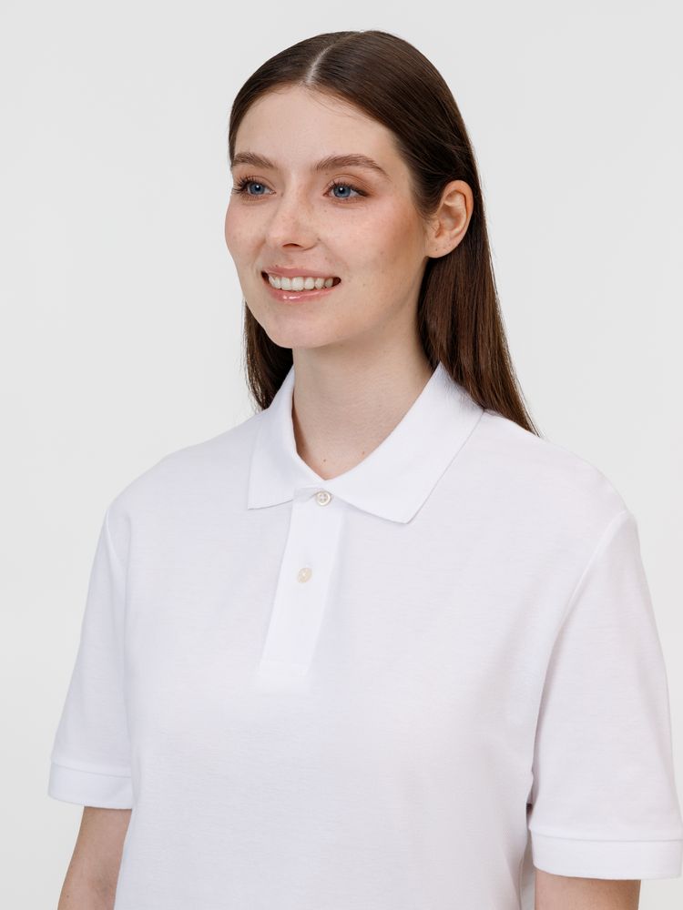 Рубашка поло унисекс Pacific, белая — изображение 10