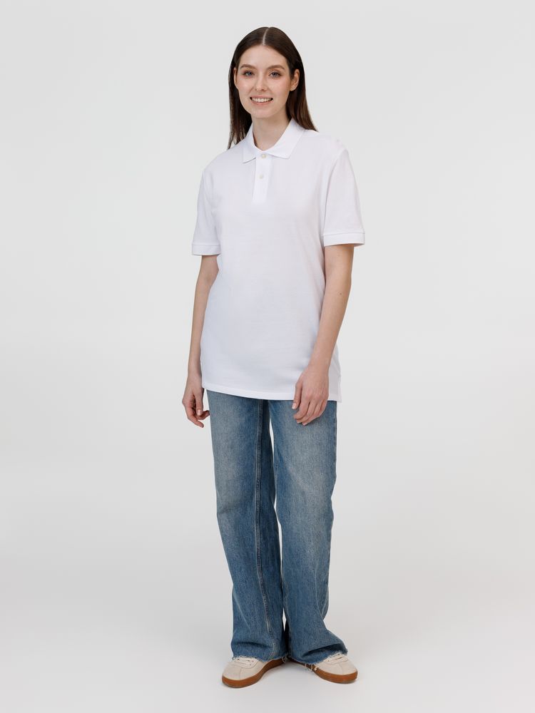 Рубашка поло унисекс Pacific, белая — изображение 12