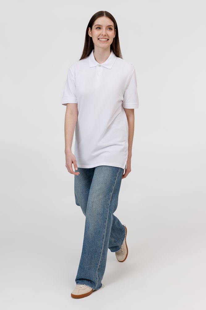 Рубашка поло унисекс Pacific, белая — изображение 13