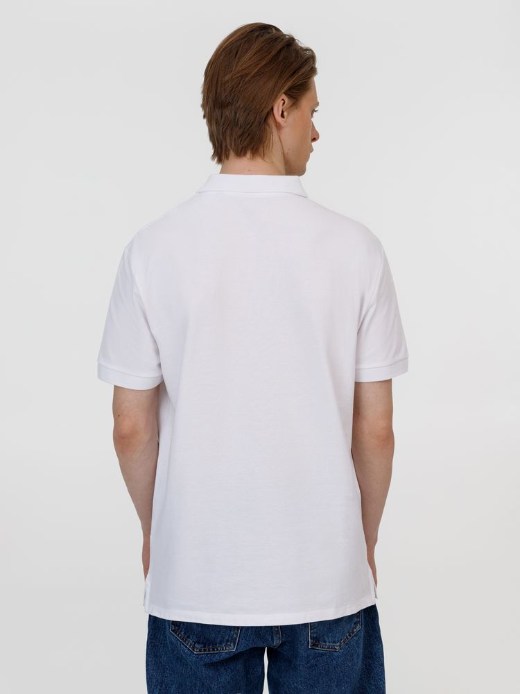 Рубашка поло унисекс Pacific, белая — изображение 7