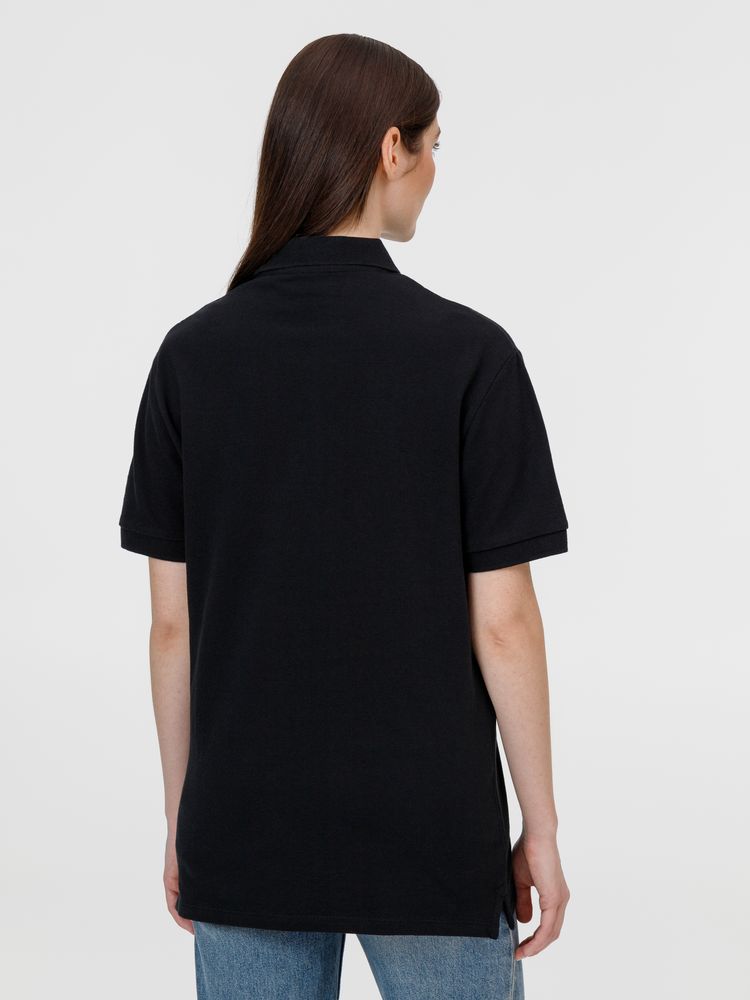 Рубашка поло унисекс Pacific, черная — изображение 11