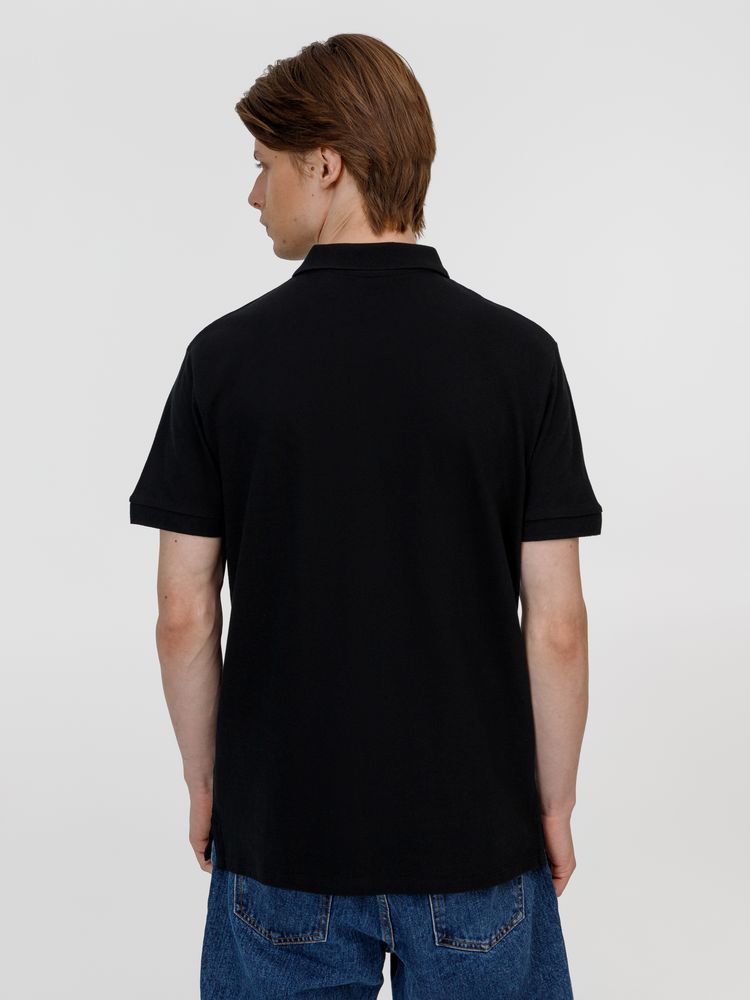 Рубашка поло унисекс Pacific, черная — изображение 7
