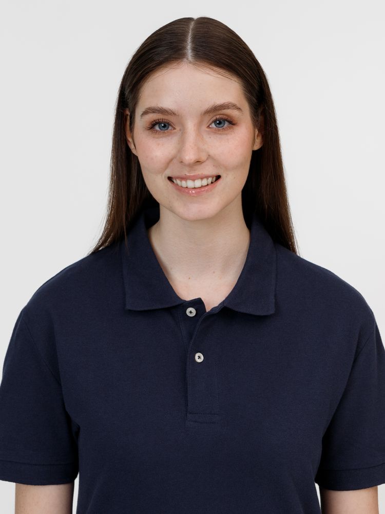 Рубашка поло унисекс Pacific, кобальт (темно-синяя) — изображение 10