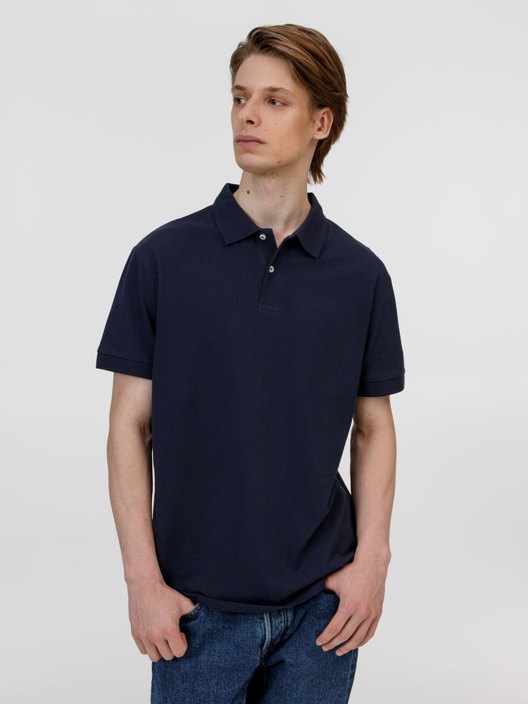 Рубашка поло унисекс Pacific, кобальт (темно-синяя) — изображение 5