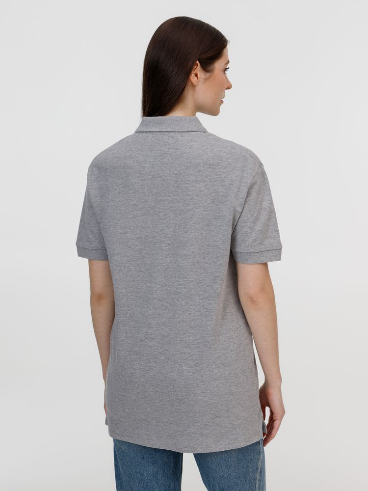 Рубашка поло унисекс Pacific, серый меланж — изображение 11