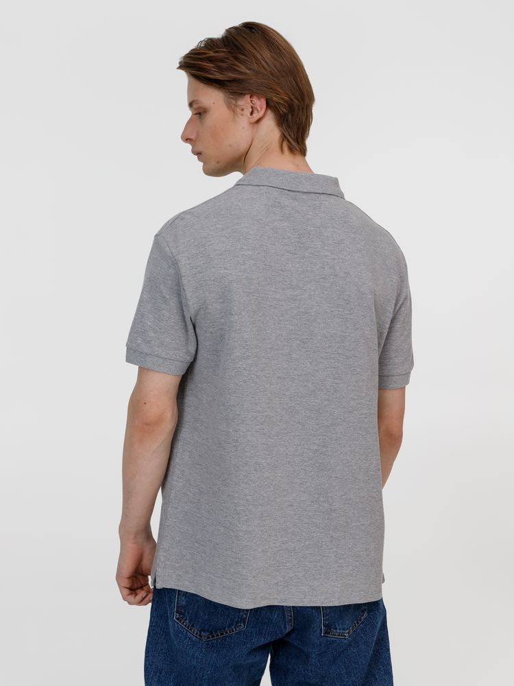 Рубашка поло унисекс Pacific, серый меланж — изображение 7