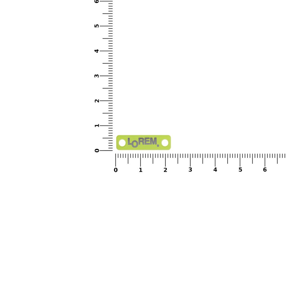 Шильдик металлический Alfa Liten, желтый неон — изображение 3