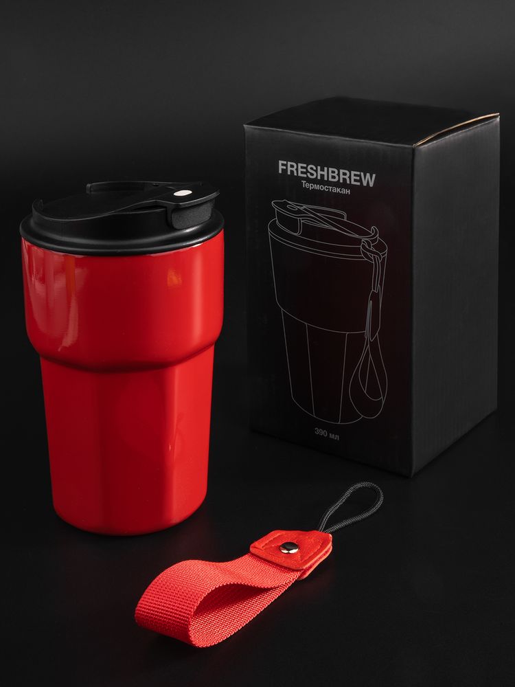 Термостакан Freshbrew, красный — изображение 11