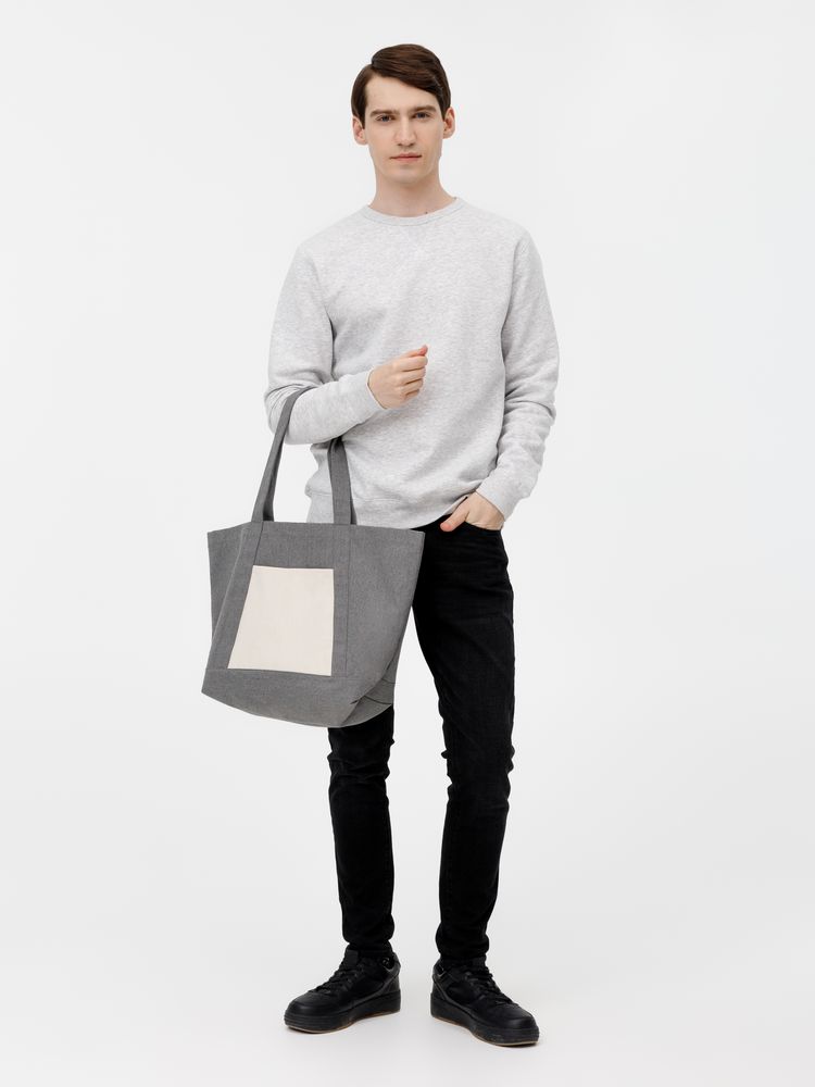 Шопер Shophop, серый с неокрашенным — изображение 7