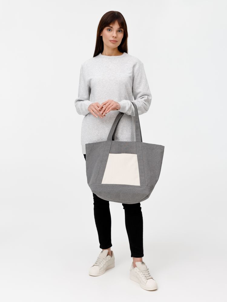 Шопер Shophop, серый с неокрашенным — изображение 12