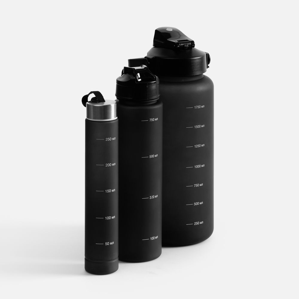 Набор спортивных бутылок Aquapack, черный — изображение 5