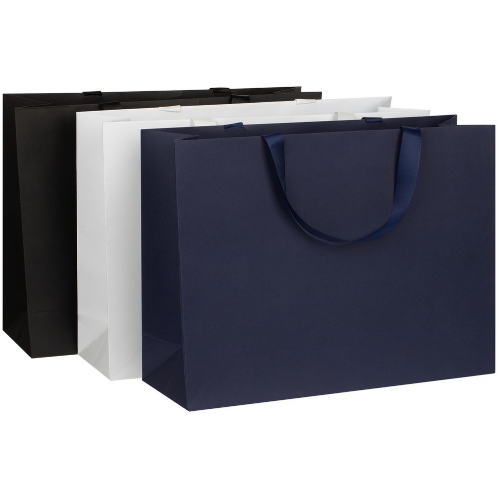 Пакет бумажный Manilla L, синий — изображение 4