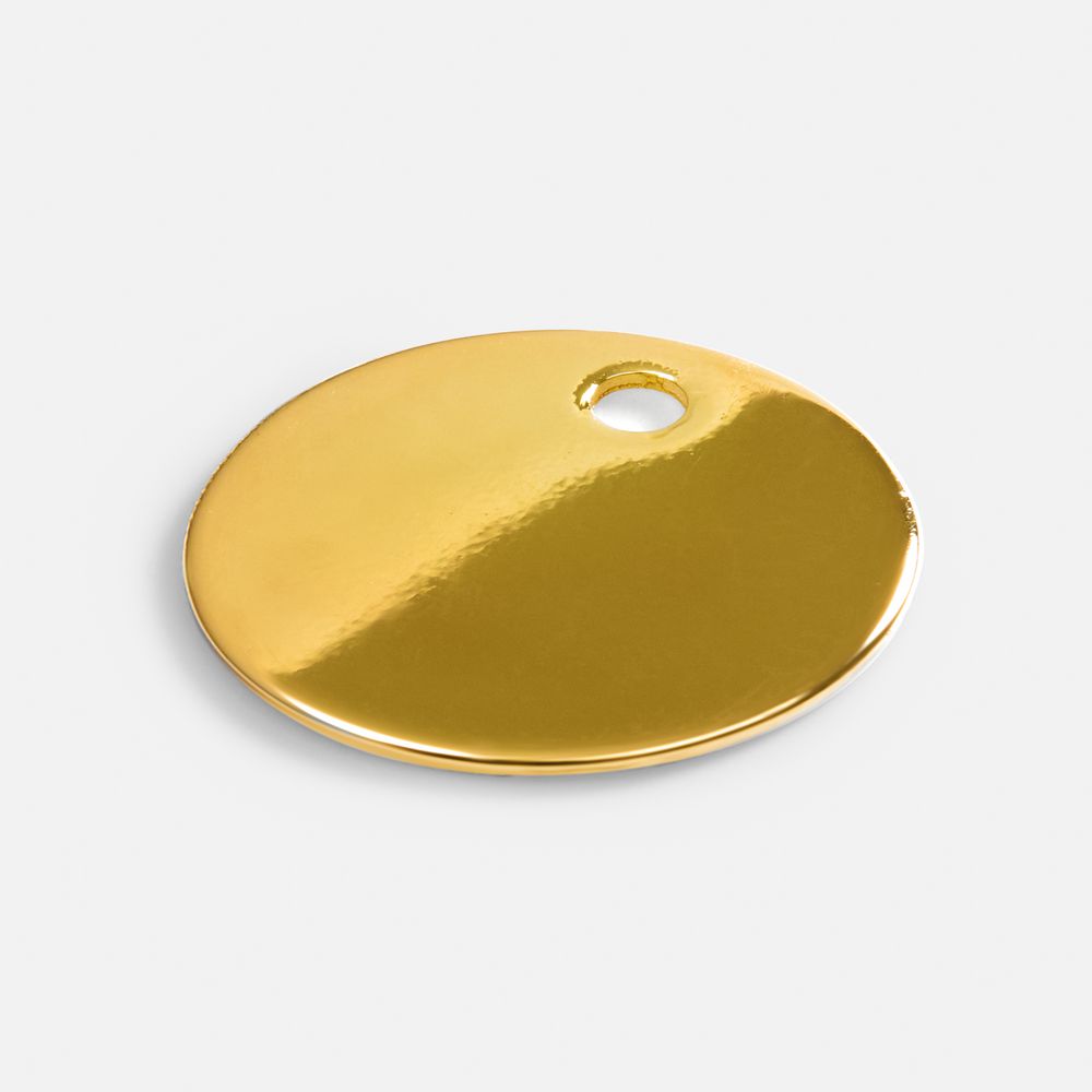Шильдик металлический Alfa Sirkel, золотистый глянцевый — изображение 3
