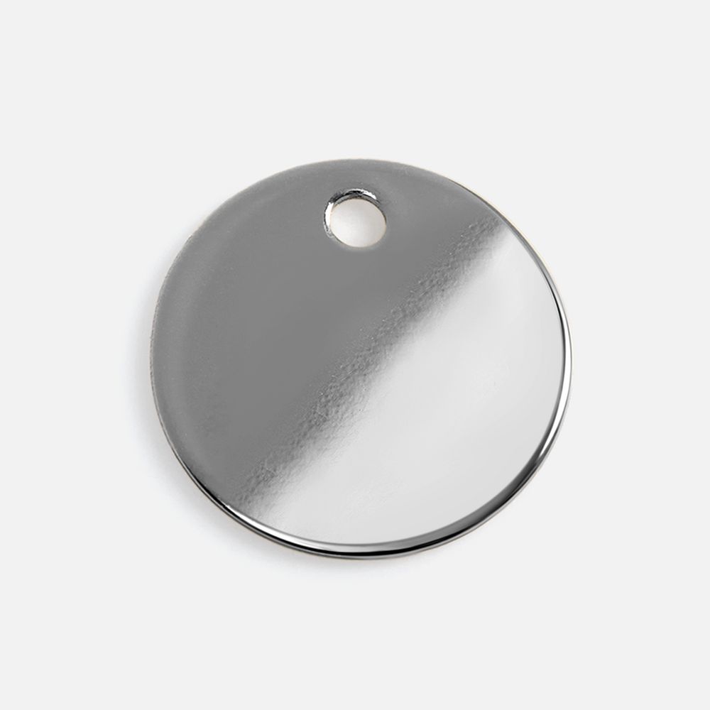 Шильдик металлический Alfa Sirkel, серебристый глянцевый