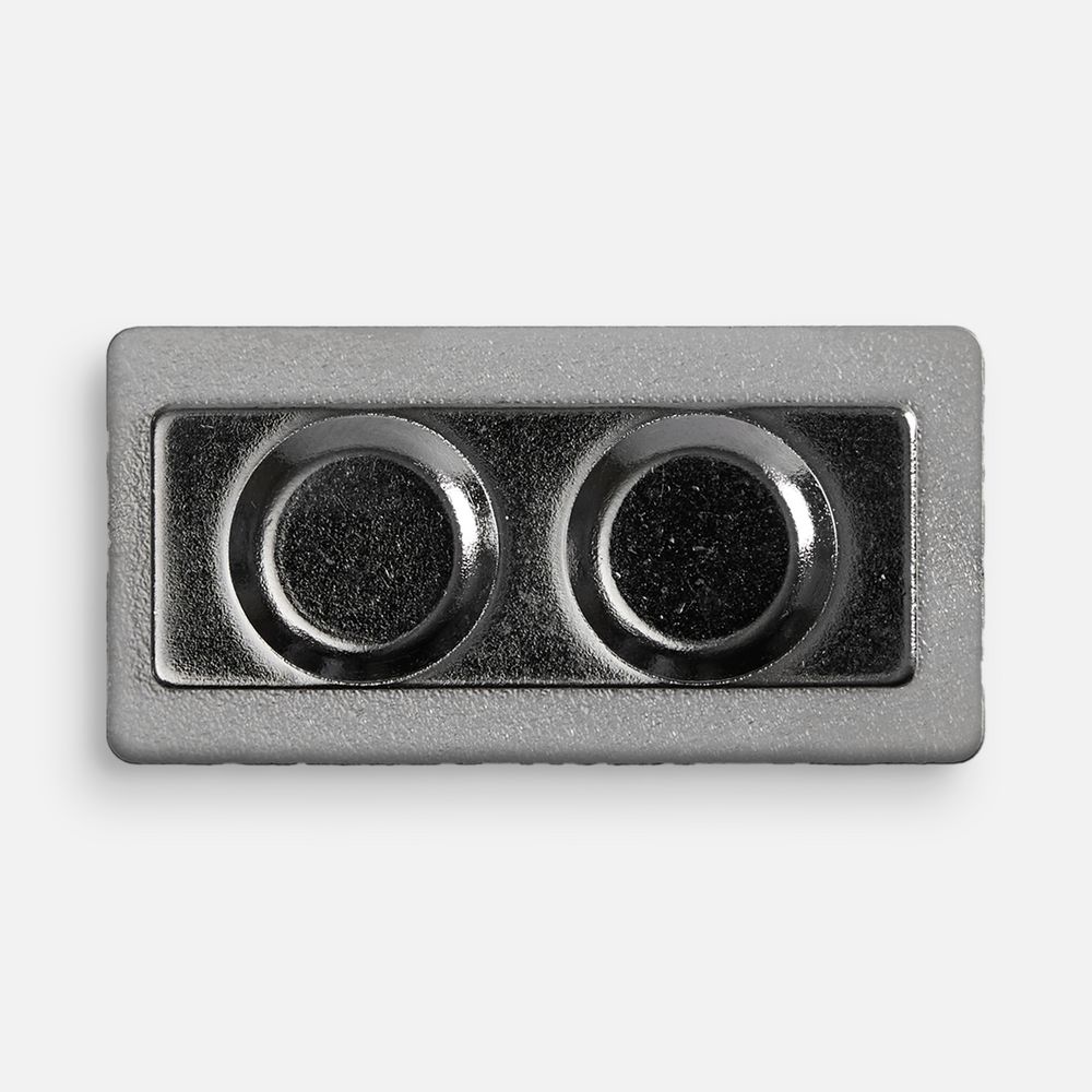 Значок Magnet Matto, серебристый глянцевый — изображение 5