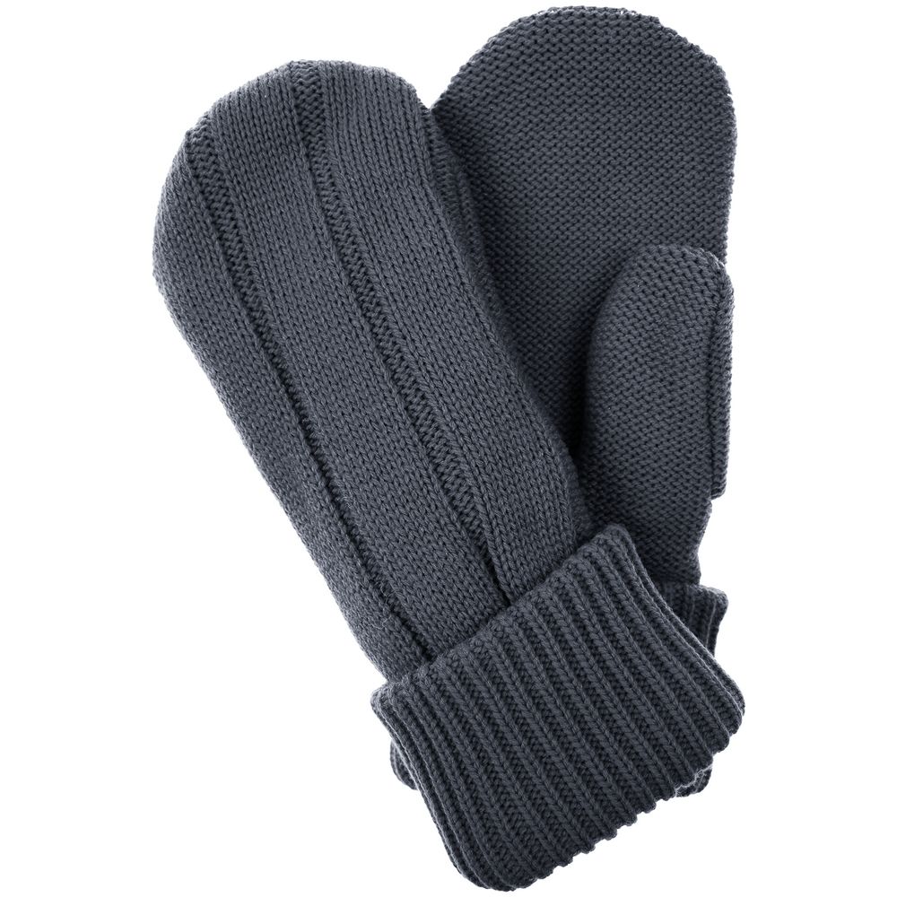 Варежки Knit Beat, серые (графит) — изображение 3