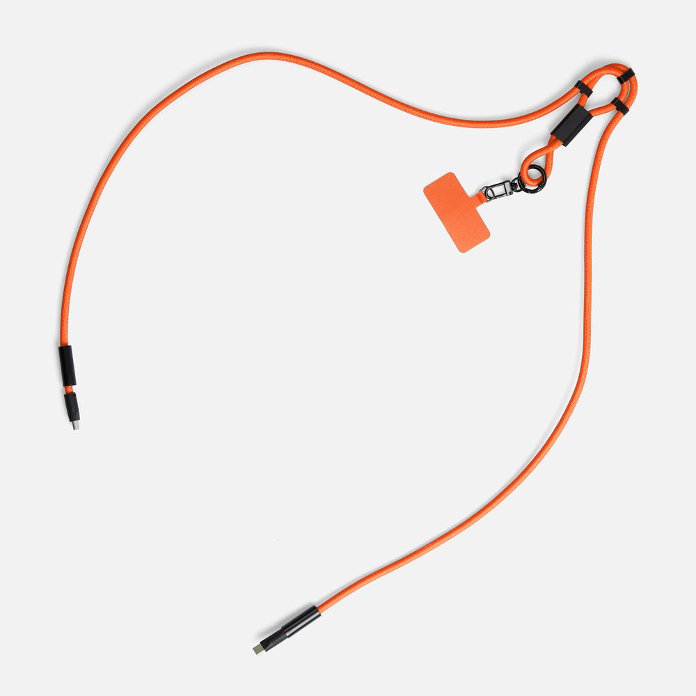 Кабель-ланьярд energyFlex Power Delivery 60 Вт, оранжевый — изображение 3