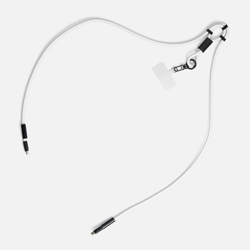 Кабель-ланьярд energyFlex Power Delivery 60 Вт, белый — изображение 3