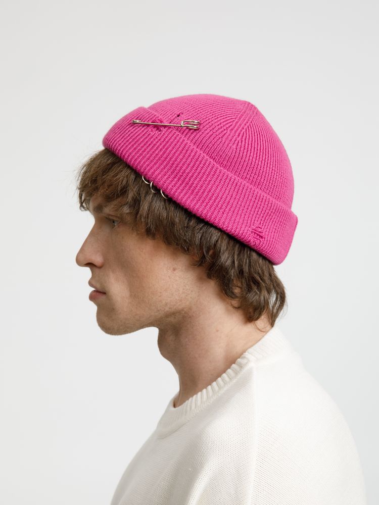 Шапка Pricker, розовая (малиновая) — изображение 10