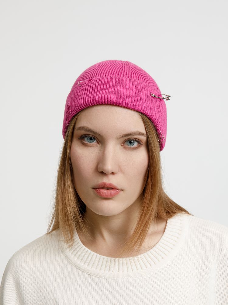 Шапка Pricker, розовая (малиновая) — изображение 11